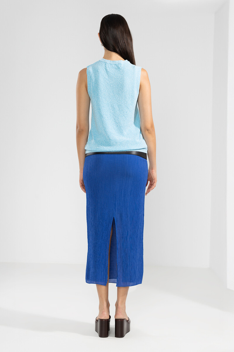 TEE KNIT TOP Celeste
