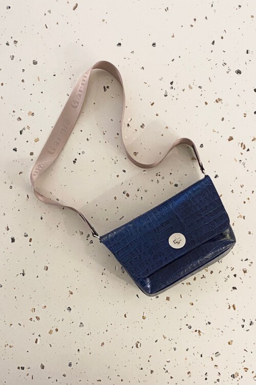 Cartera Sara Crocco Azul