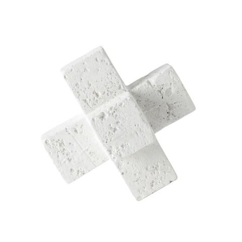DECO PIEDRA BLANCA 10X10CM Unica