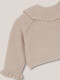 Chaqueta Cuello Volante Topo