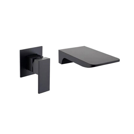 Lavatorio Monocomando De Empotrar Negro NEGRO