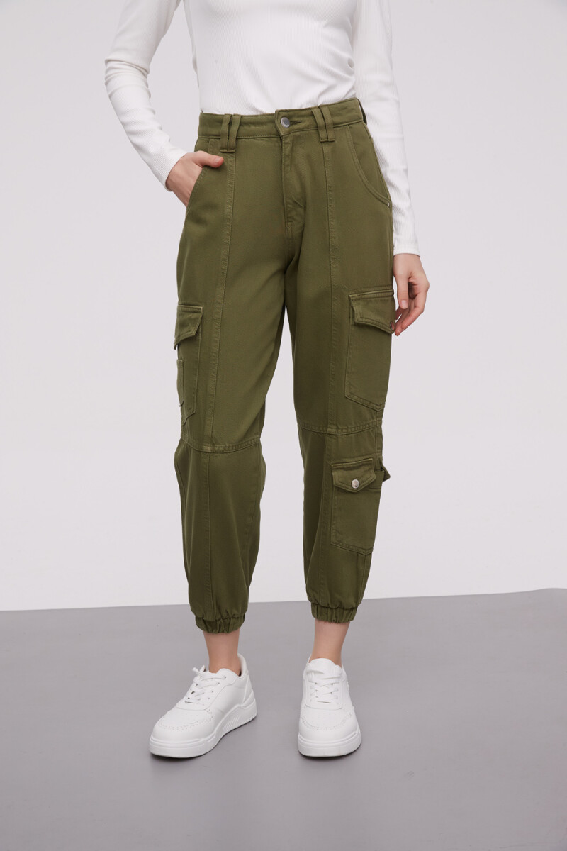 Pantalon Hollien - Verde Oliva 