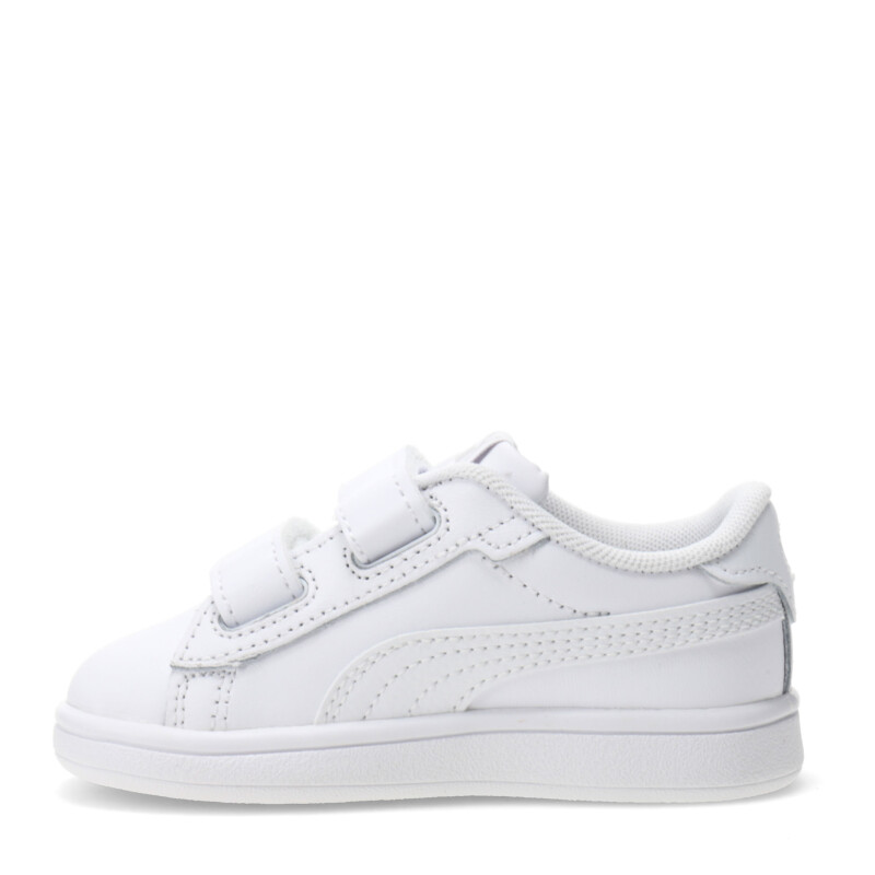Championes Infantiles Puma Smash 3.0 Leather V Blanco