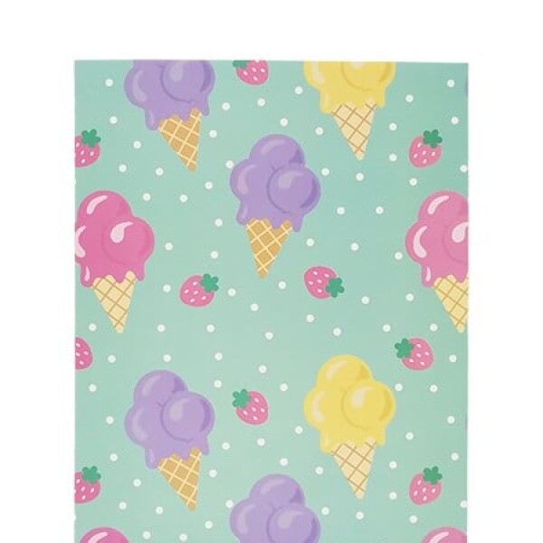 Cuaderno helados A4 celeste