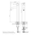 GRIFERÍA MONOCOMANDO DE LAVATORIO MODELO LILO NEW ALTO Grifería Monocomando De Lavatorio Modelo Lilo New Alto