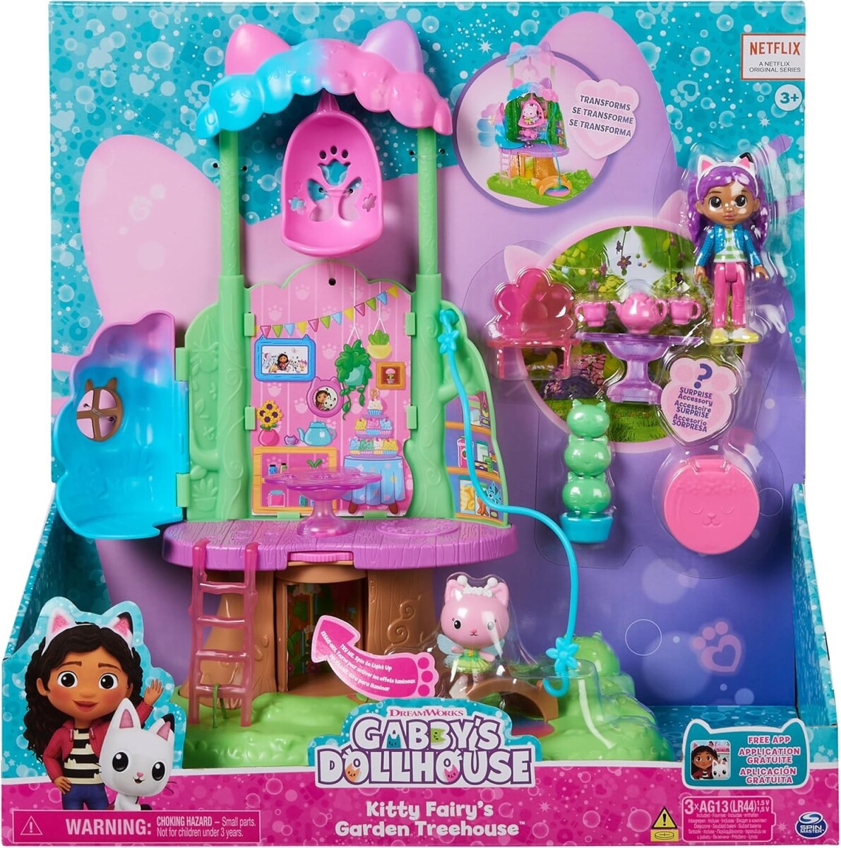 Gabby’s Dollhouse, Set de Casa del Árbol Jardín de Las Hadas 