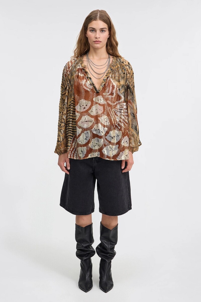 BLOUSE LAYLA Caramelo