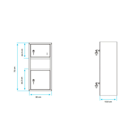 DISPENSADOR DE TOALLAS DE PARED DE ACERO INOXIDABLE SATINADO 75X30X13.8CM AQUALIA 000