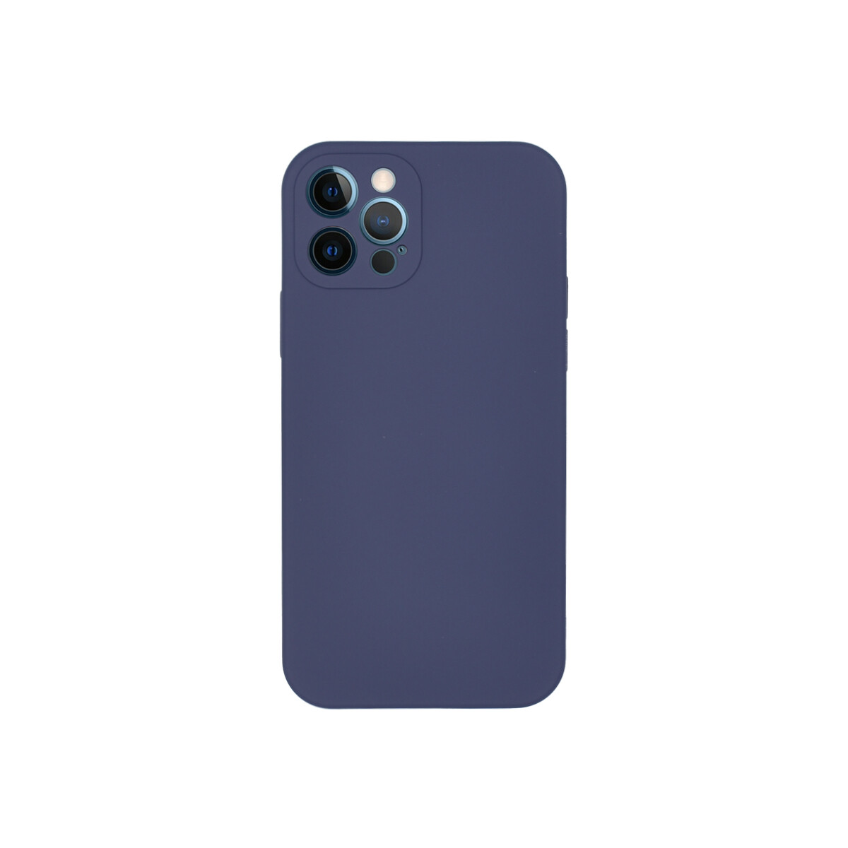 Protector iPhone 12/12 Pro engomado color azul oscuro 
