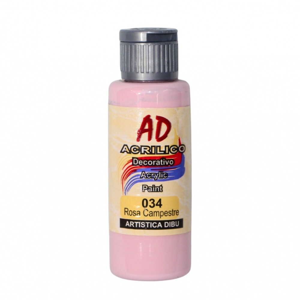 PINTURA ACRILICA ARTISTICA DIBU 60 ML. DIFERENTES COLORES COLOR ROSA CAMPESTRE 034