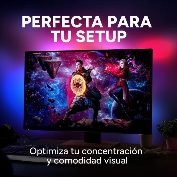 Cinta Tira Luces Led Rgb 3 Metros Ambilight Monitor Tv Y + Cinta Tira Luces Led Rgb 3 Metros Ambilight Monitor Tv Y +