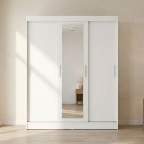 Ropero 3 Puertas Corredizas Wardrobe - Blanco Mate 6331 Ropero 3 Puertas Corredizas Wardrobe - Blanco Mate 6331