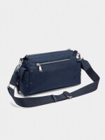 Bolso Bandolera De Nylon Con Colgante azul-marino