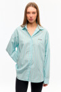 CAMISA RAYAS DEVON Celeste