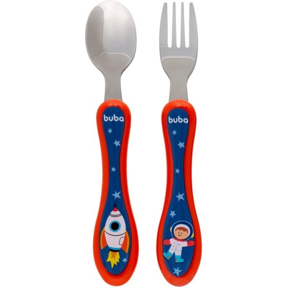 Set cubiertos metal BUBA astronauta