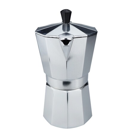 Cafetera Estilo Italiana en Aluminio para 12 Tazas Plateado