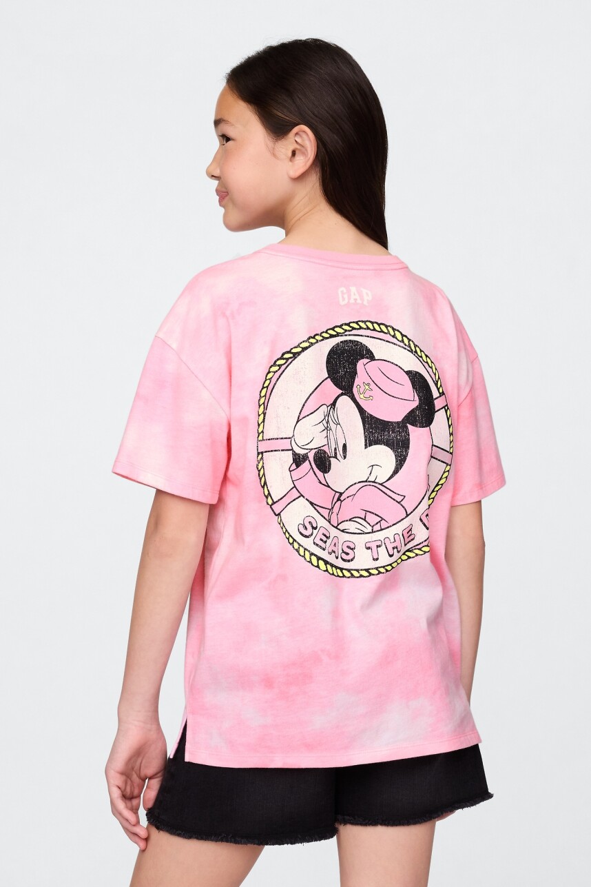 Remera Gráfica Niña Pink Tie Dye