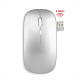 Mouse Inalámbrico Tipo Mac USB Recargable Plateado