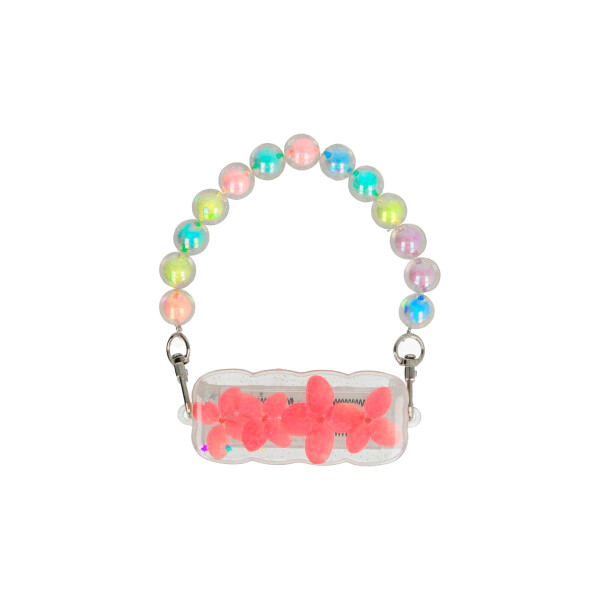 Pulsera con agarre para celular diseño flores rosa Pulsera Con Agarre Para Celular Diseño Flores Rosa