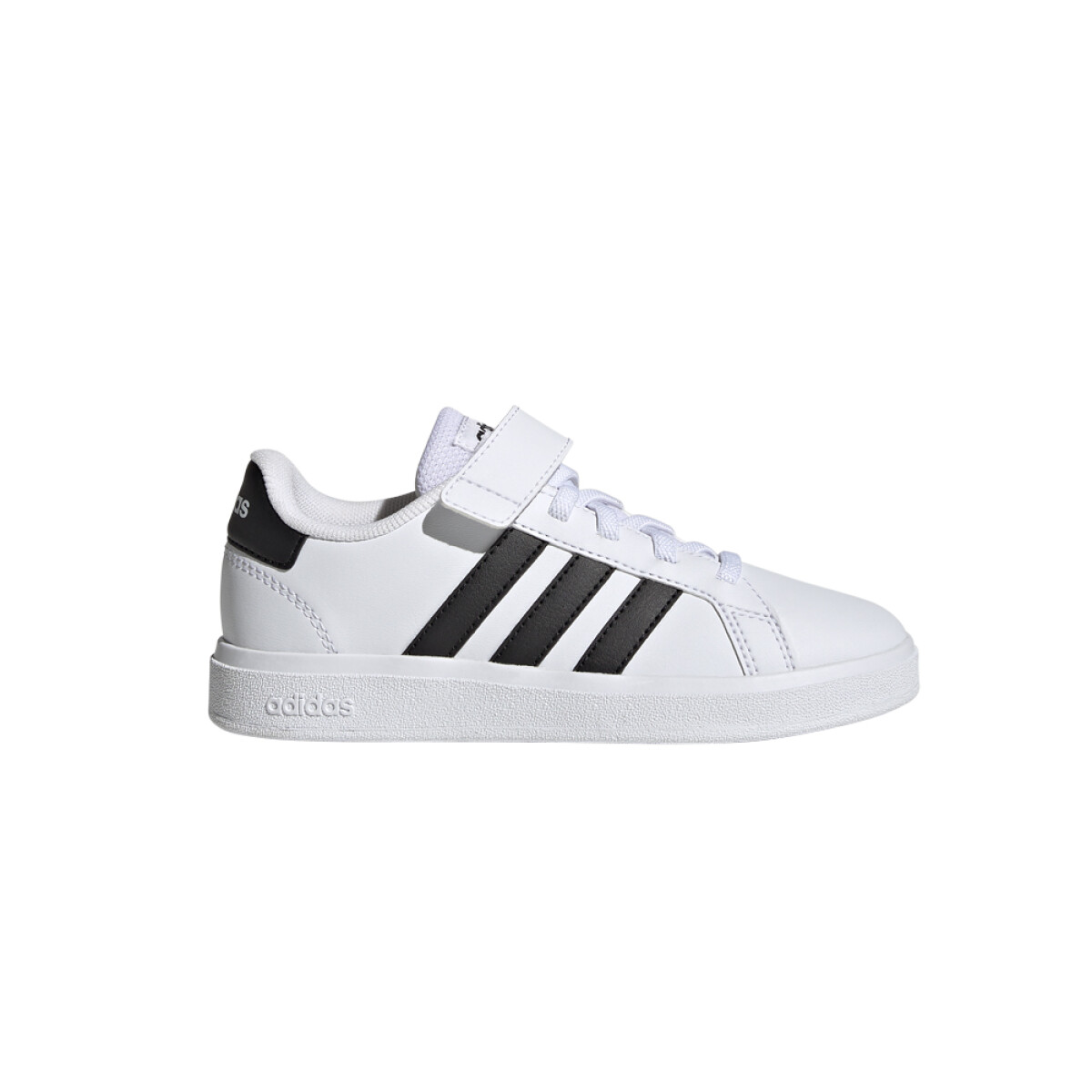 adidas GRAND COURT LIFESTYLE ELASTIC LACE AND TOP STRAP - White 