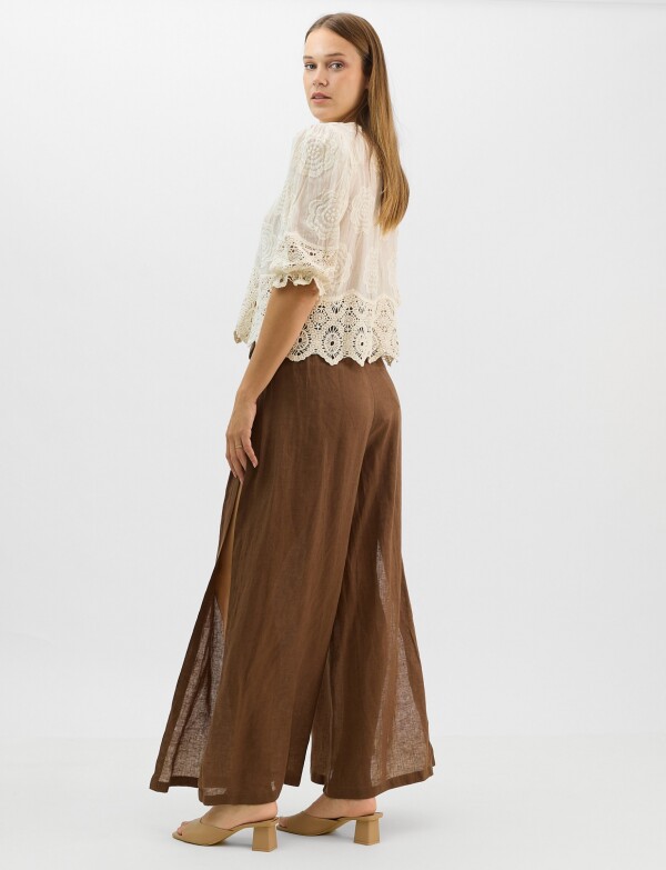 Blusa Bordada Puntilla CRUDO