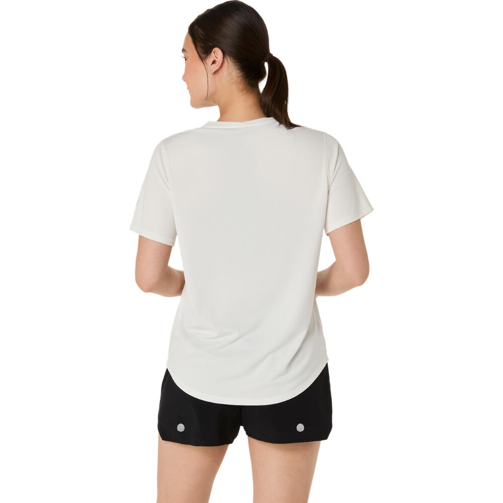 Polo Running Fujitrail Logo SS Top Mujer Cream