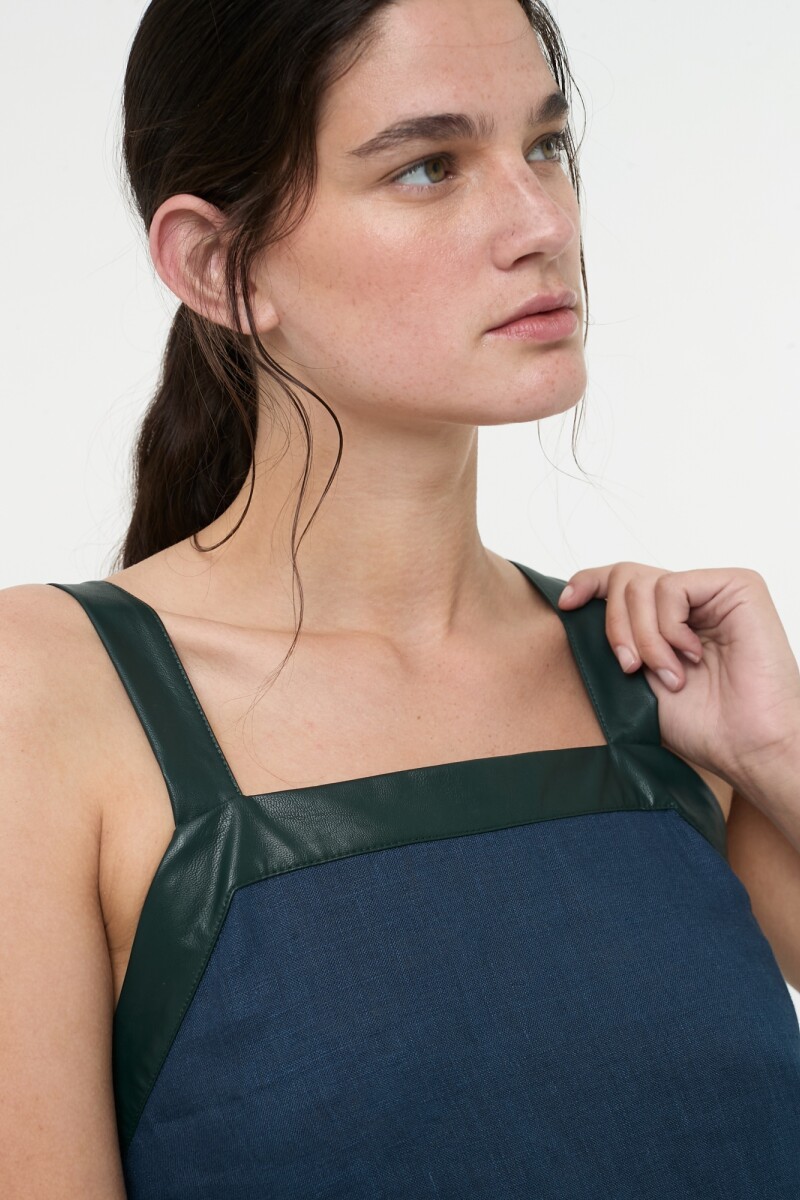 VESTIDO ASIMETRICO Azu