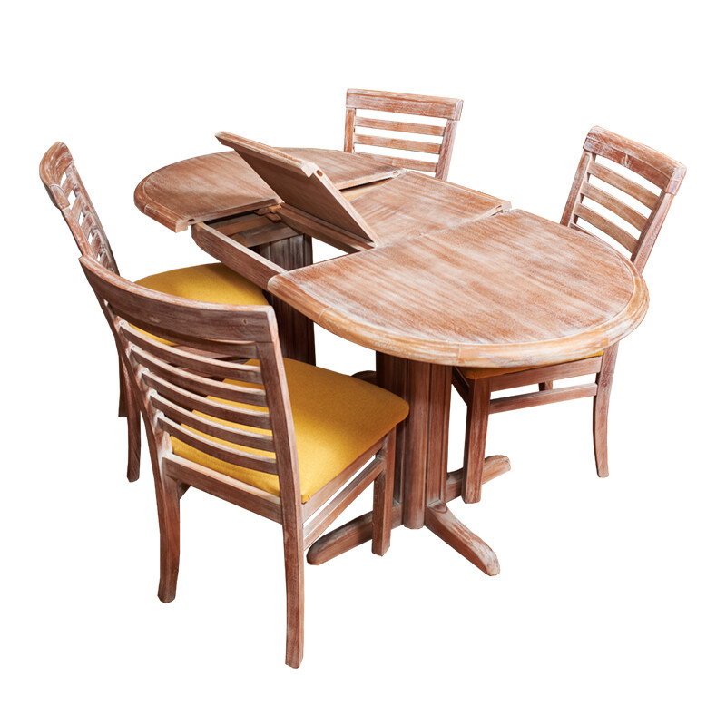 Juego de Comedor Mesa Oval 1.20 m Extensible Curvo Horizontal Juego de Comedor Mesa Oval 1.20 m Extensible Curvo Horizontal