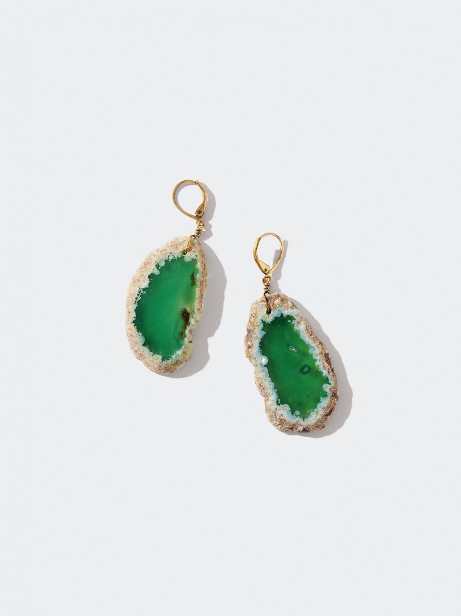 Aros De Piedras - multicolor 