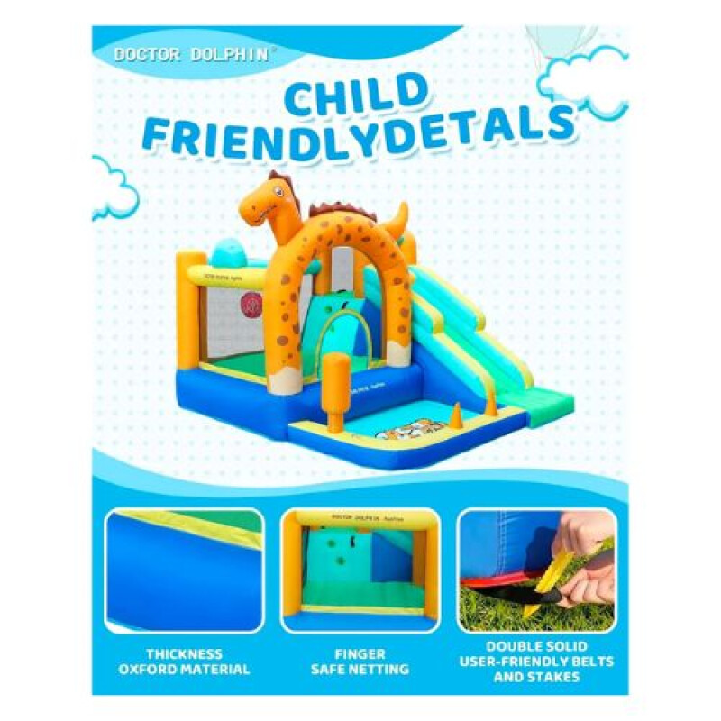 Castillo Inflable Dino Pelotero - Doctor Dolphin Castillo Inflable Dino Pelotero - Doctor Dolphin