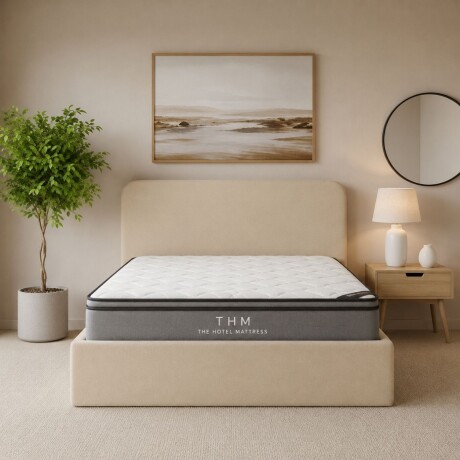 Sommier Baul plaza y media HAMPTONS Hybrid Ruthenium con Respaldo Sommier Baul plaza y media HAMPTONS Hybrid Ruthenium con Respaldo