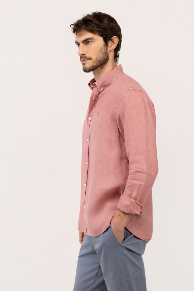Camisa Lino Rojo