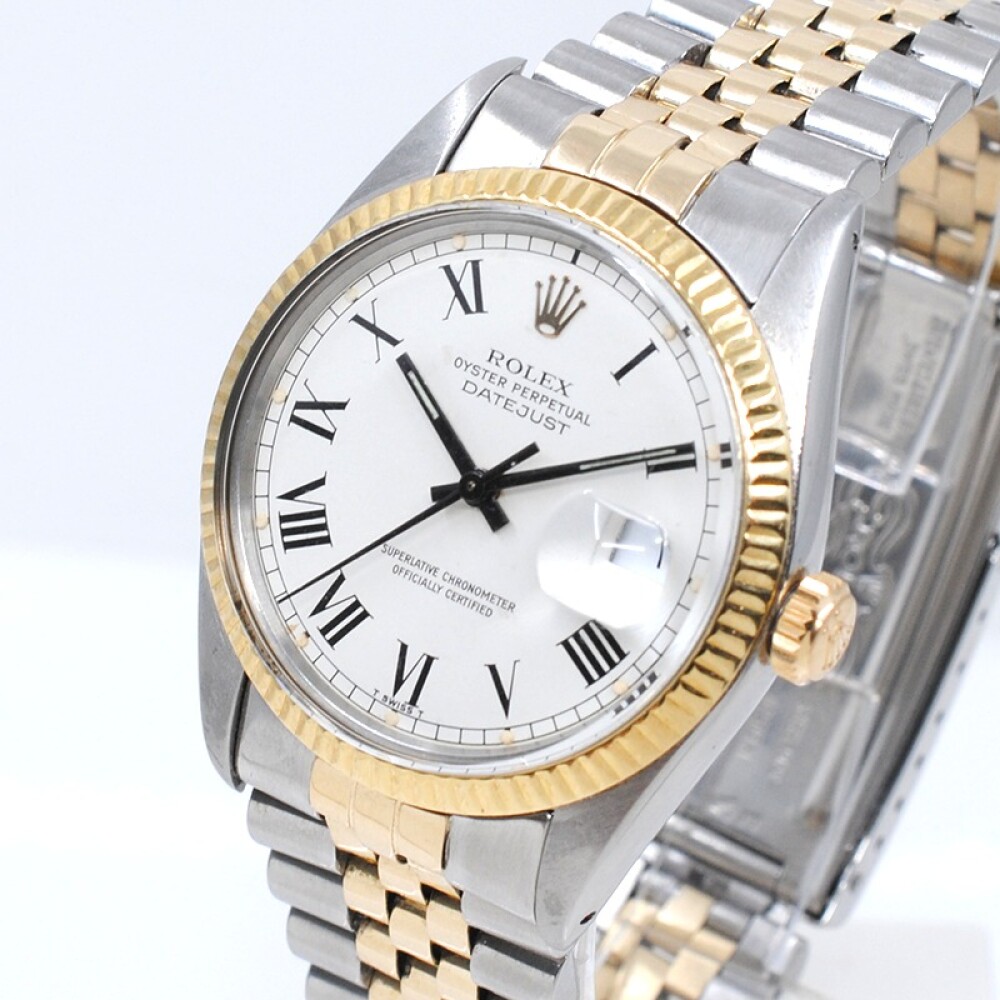 Rolex Datejust 16000 acero y oro 36 mm año 1980 calendario rápido Rolex Datejust 16000 acero y oro 36 mm año 1980 calendario rápido