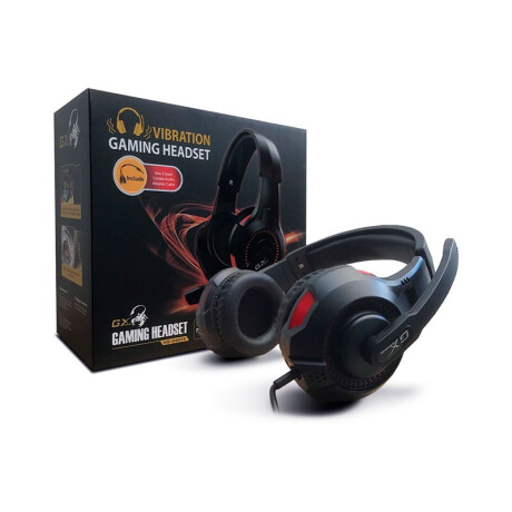 Auriculares con micrófono Gamer GX Gaming HS-G600V con función vibradora. Auriculares con micrófono Gamer GX Gaming HS-G600V con función vibradora.