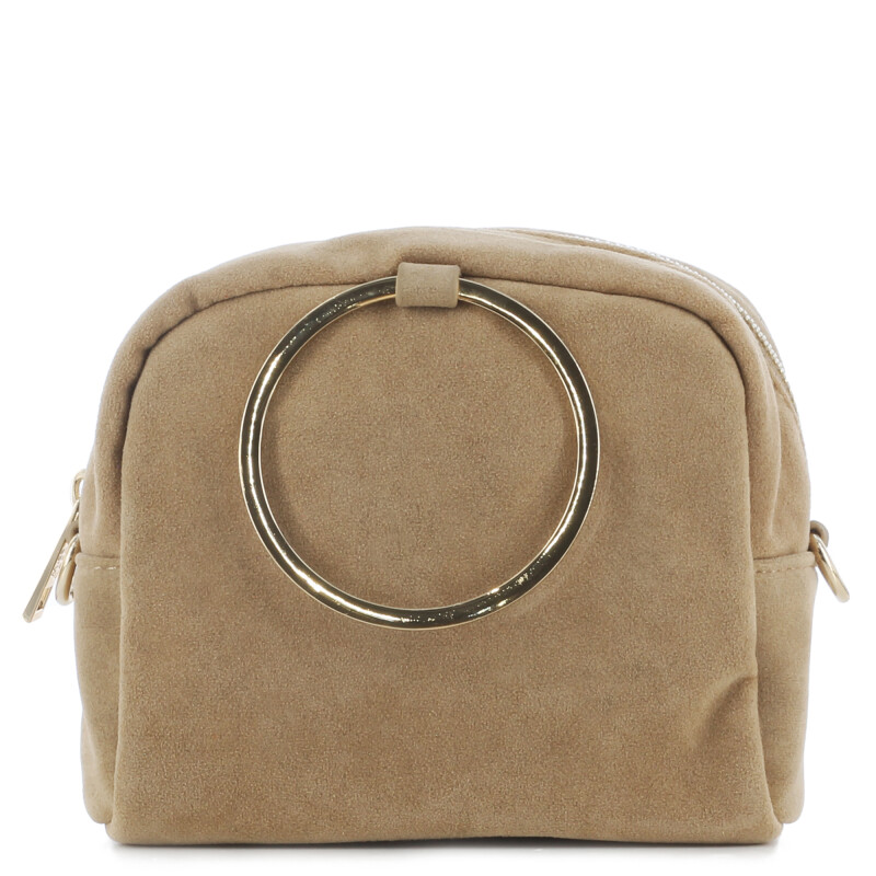 Cartera Miss Carol CEREZA con argolla Beige