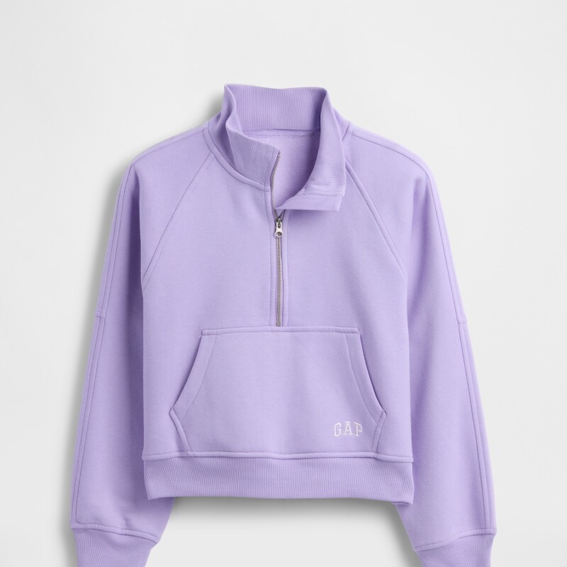 VTG SOFT 1/4 ZIP KANGA PO WARM VIOLET 568