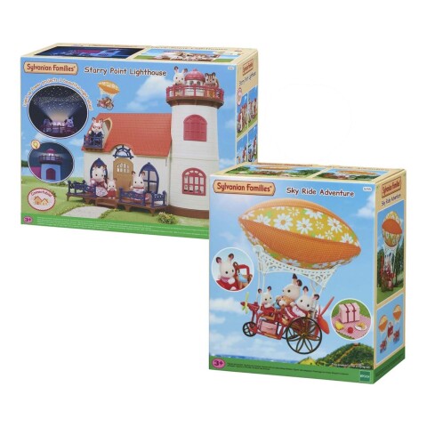 Sylvanian Families Casa Muñeco Faro Luz Bici Globo Aero Sylvanian Families Casa Muñeco Faro Luz Bici Globo Aero