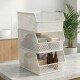 Set X3 Organizador calado línea apilable M BLANCO