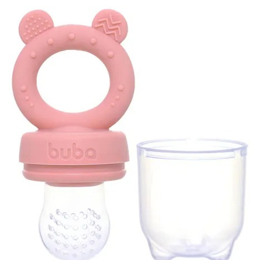 Set molde helado y mordillo alimentacion BUBA rosa