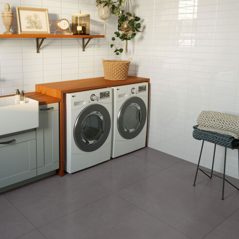 PORCELANATO URBAN 84X84 SATINADO GRIS OSCURO RECTIFICADO GAMAS DE GRIS