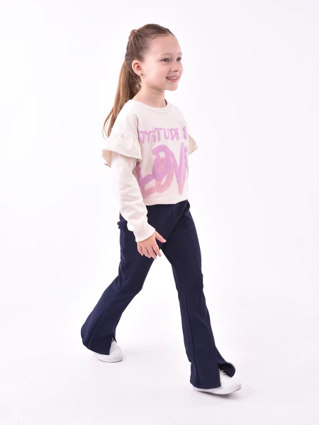 CALZA SLIT NIÑA AZUL
