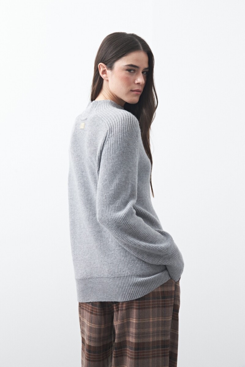 POLERA DALMA Gris Melange