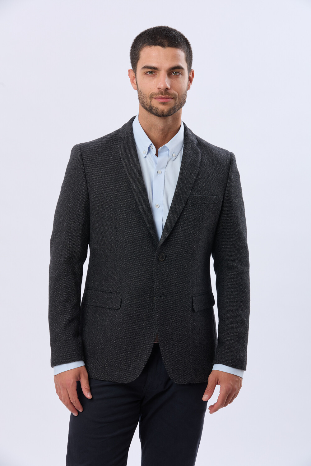 SACO SPORT DE LANA Gris