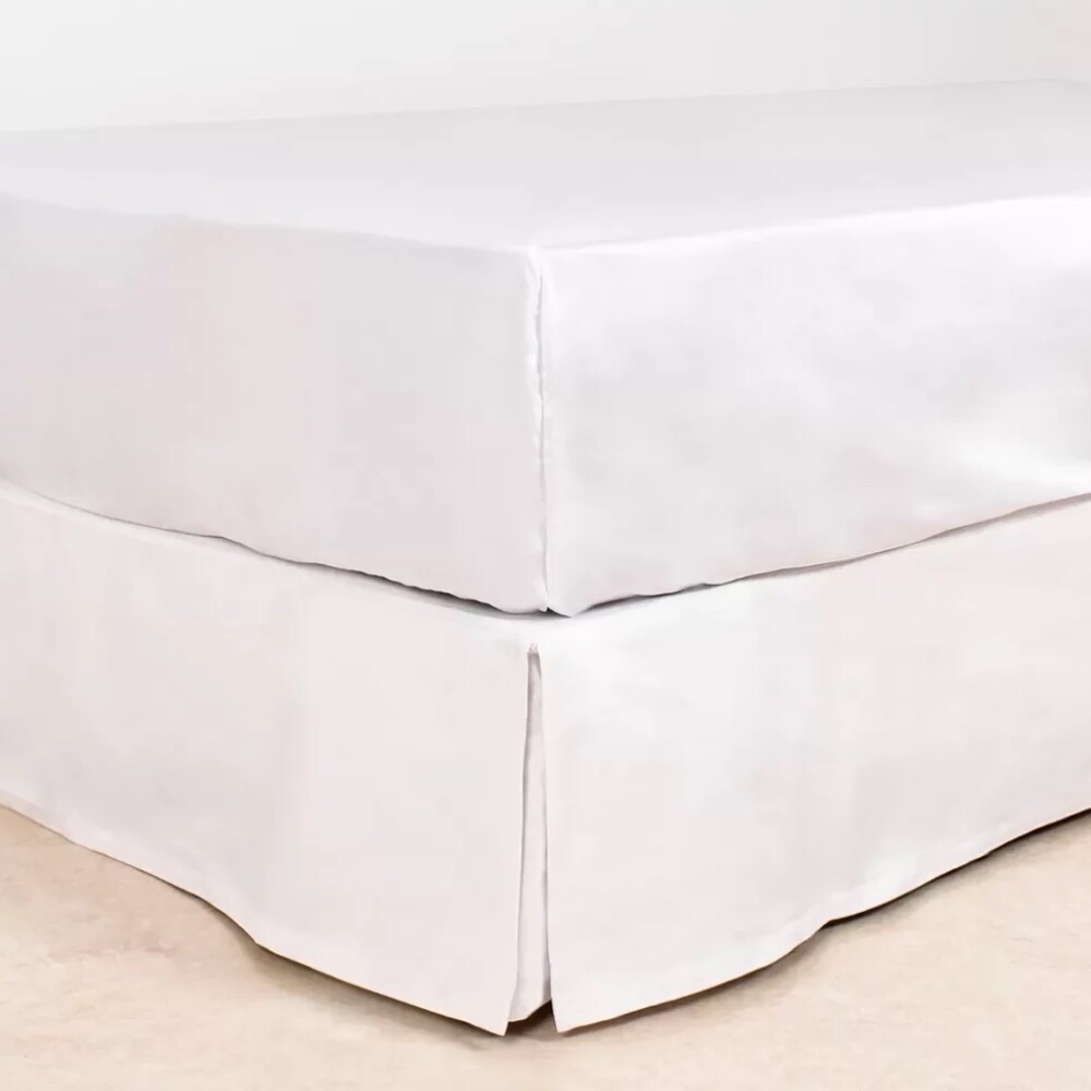 Sábana Ajustable Finezza 400 Hilos Color Blanco (altura del colchón 40 cm) Queen