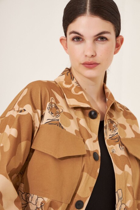 CHAQUETA CAMOUFLAGE CAMEL