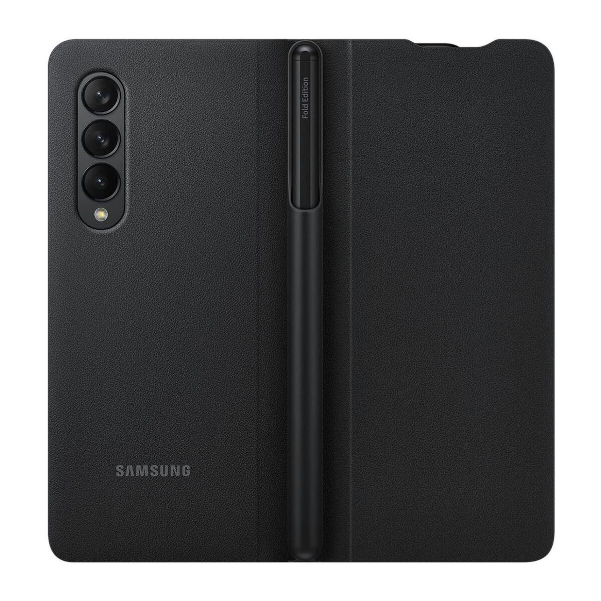 Protector Flip Cover con Pen para Samsung Galaxy Z Fold 3 5G | Original Samsung - Black 