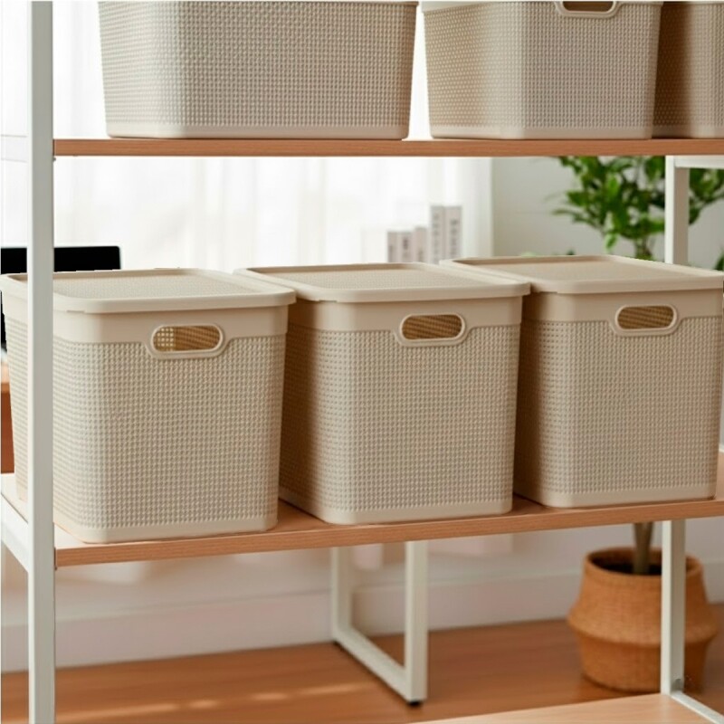 Set x3 Caja simil ratán 40 lts ARENA