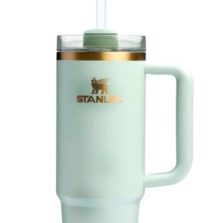 Stanley Quencher Combinado con Dorado 30oz Verde