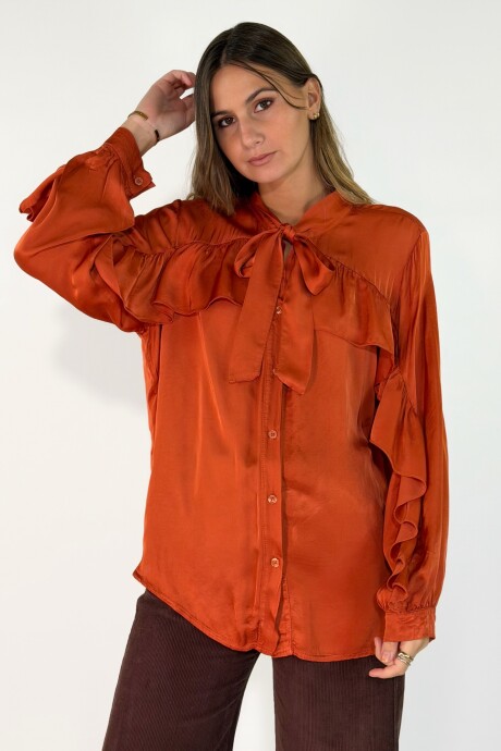 CAMISA LANTANA Ladrillo