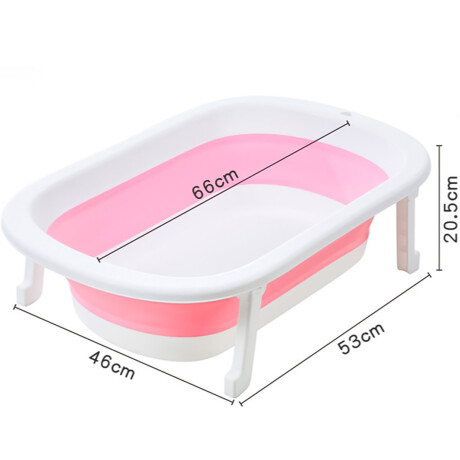 Bañito Bebé Plegable + Colchon Baby Splash Rosa